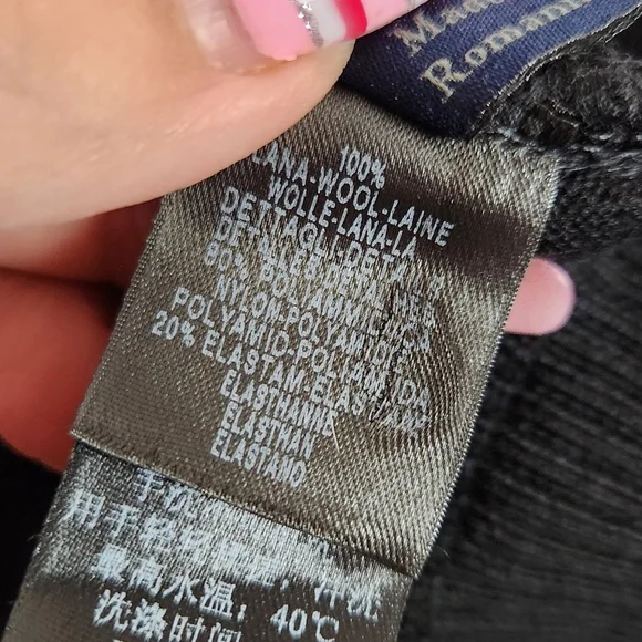 ERMENEGILDO ZEGNA 100% Wool Black Long Sleeve Full Zip Sweater Mens Size Medium - Picture 8 of 11